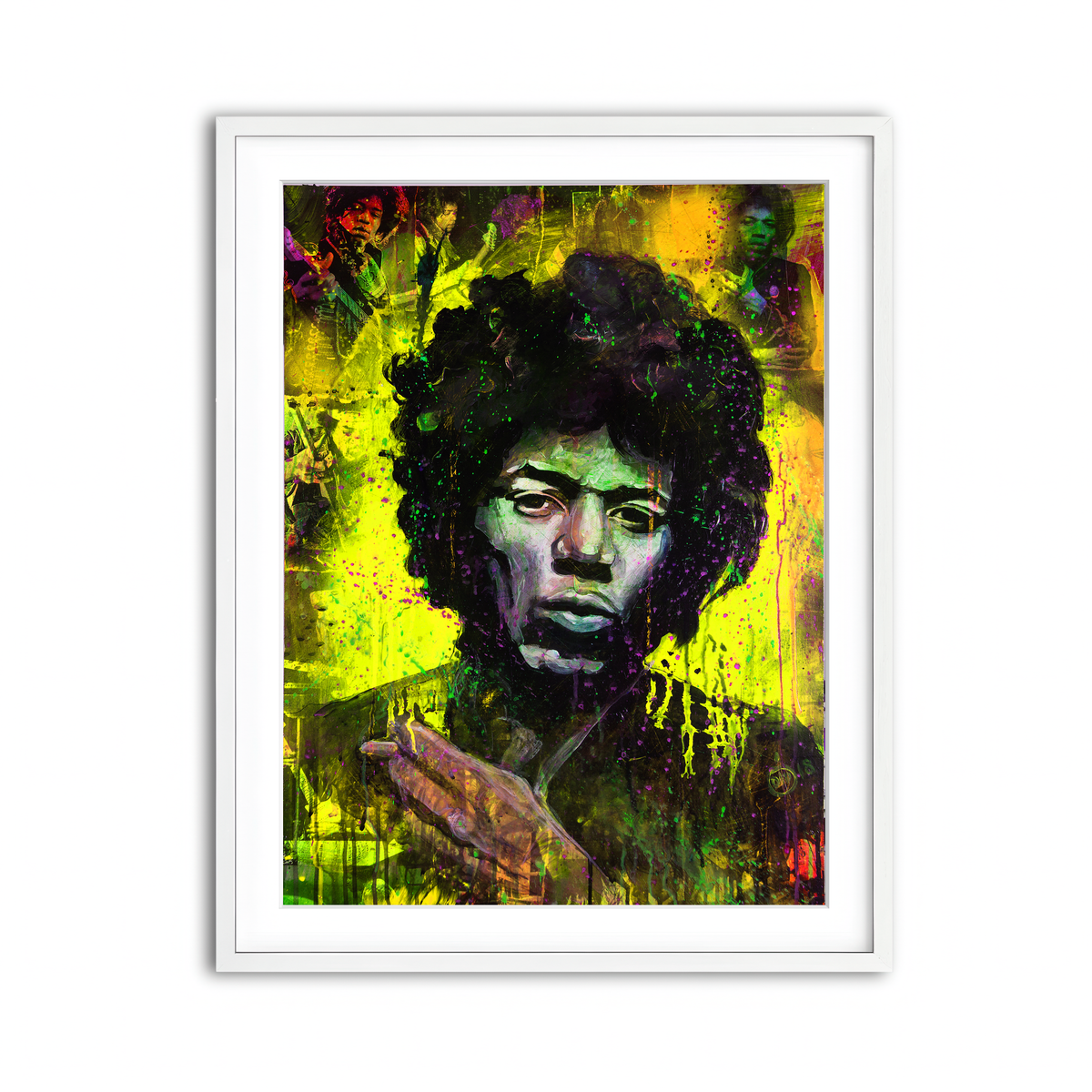 Framed Print 3x4 White