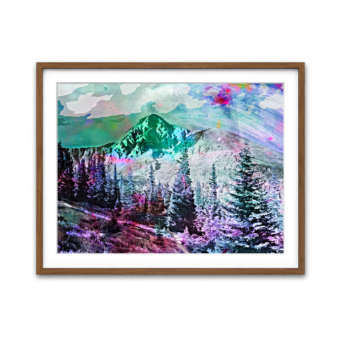 Framed Print 4x3 Walnut