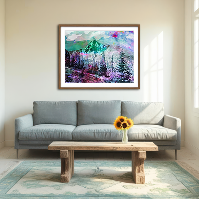 AUTO-MOCKUP ROOM | Abstract Holy Cross Wall Art