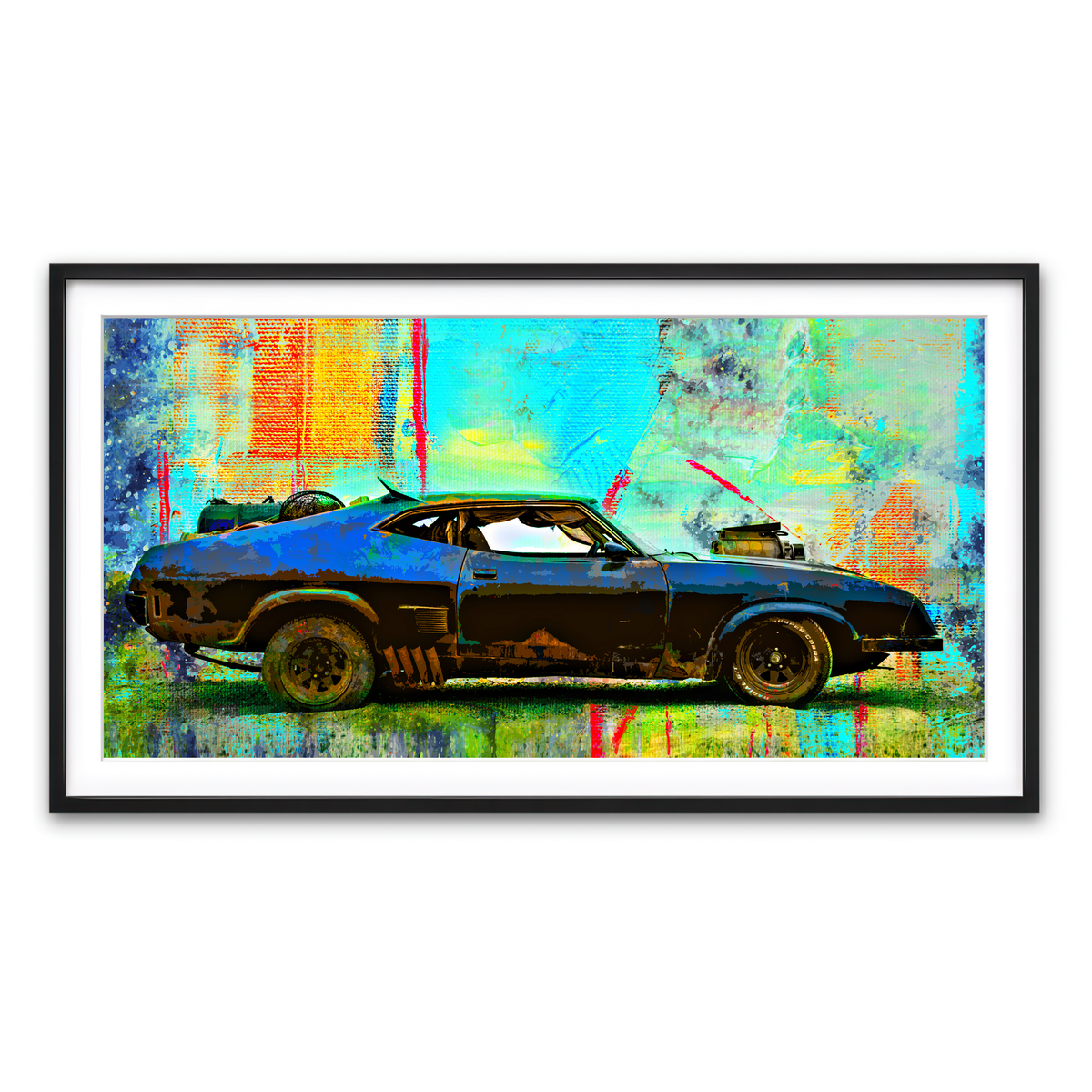 Framed Print 2x1 Black