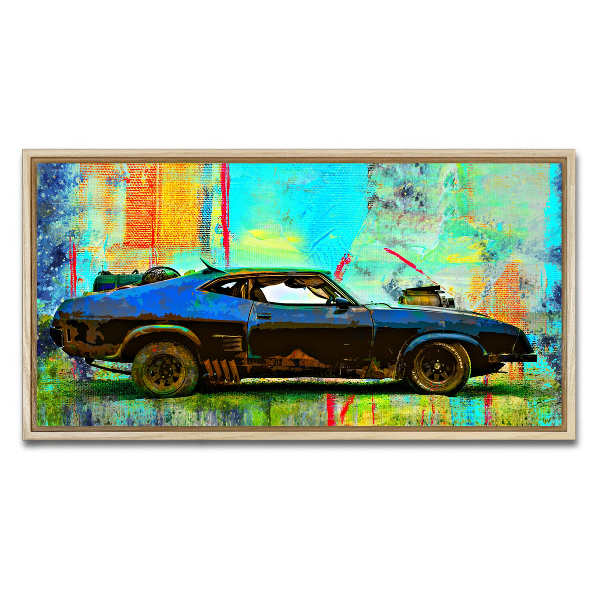 AUTO-MOCKUP WHITE | Abstract Interceptor | 1 Piece | Natural Framed Canvas | group=2x1