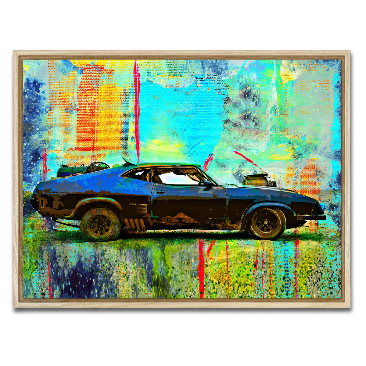 AUTO-MOCKUP WHITE | Abstract Interceptor | 1 Piece | Natural Framed Canvas | group=4x3