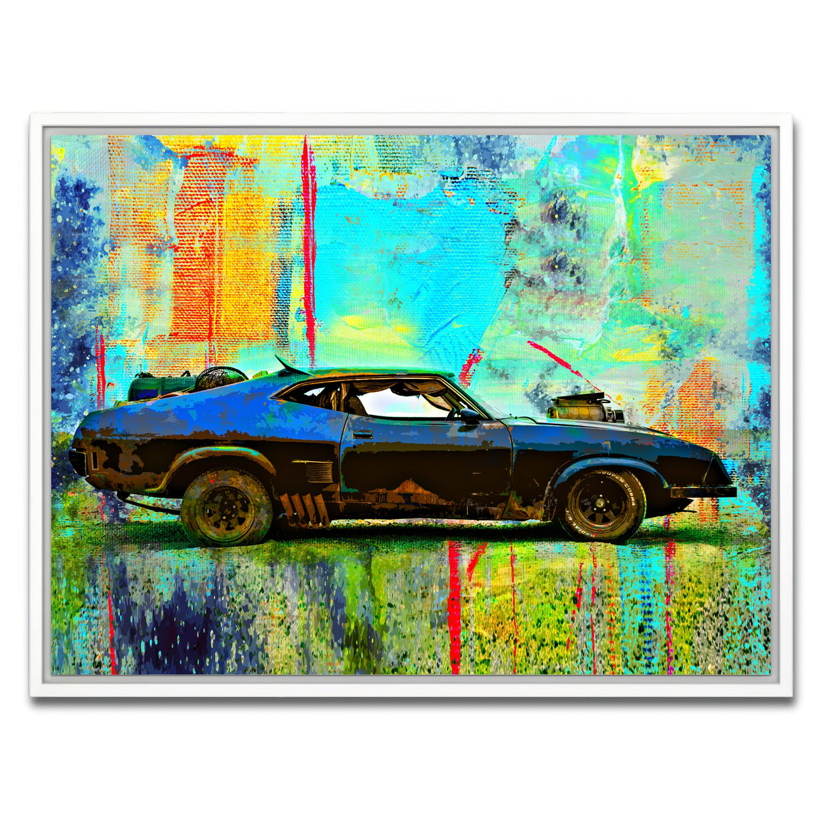 AUTO-MOCKUP WHITE | Abstract Interceptor | 1 Piece | White Framed Canvas | group=4x3