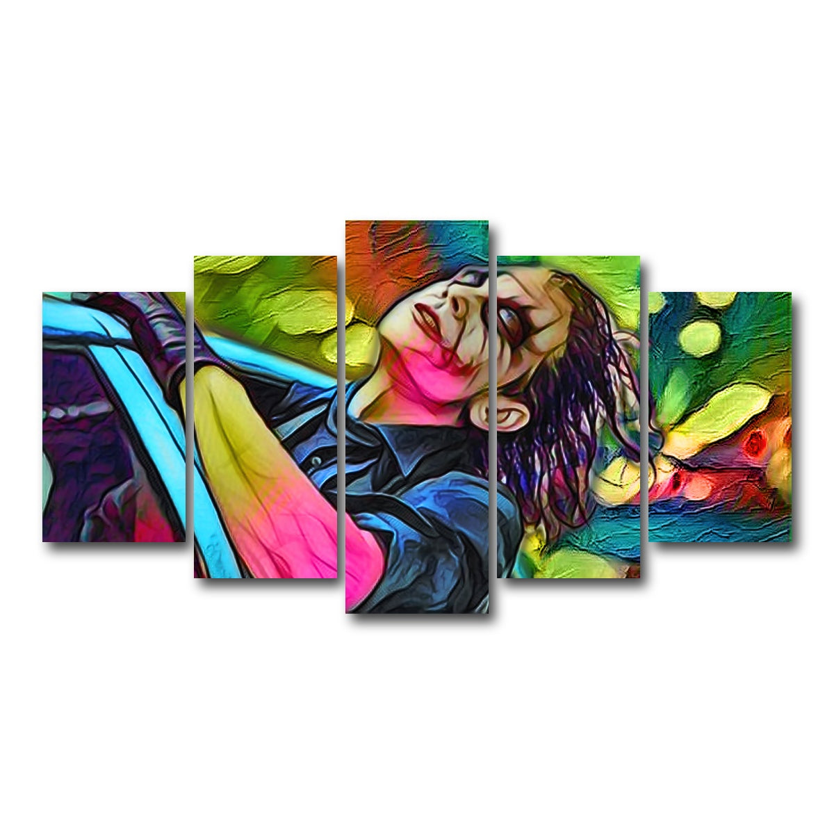 AUTO-MOCKUP WHITE | Abstract Joker | 5 Piece | Gallery Wrap Canvas | group=5_normal