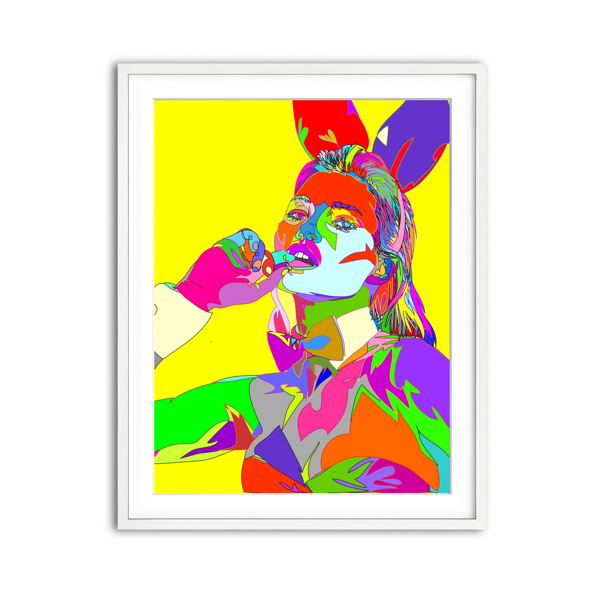 Framed Print 3x4 White
