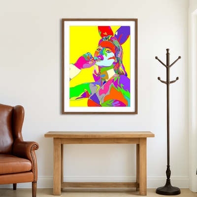 AUTO-MOCKUP ROOM | Abstract Kate Moss Wall Art