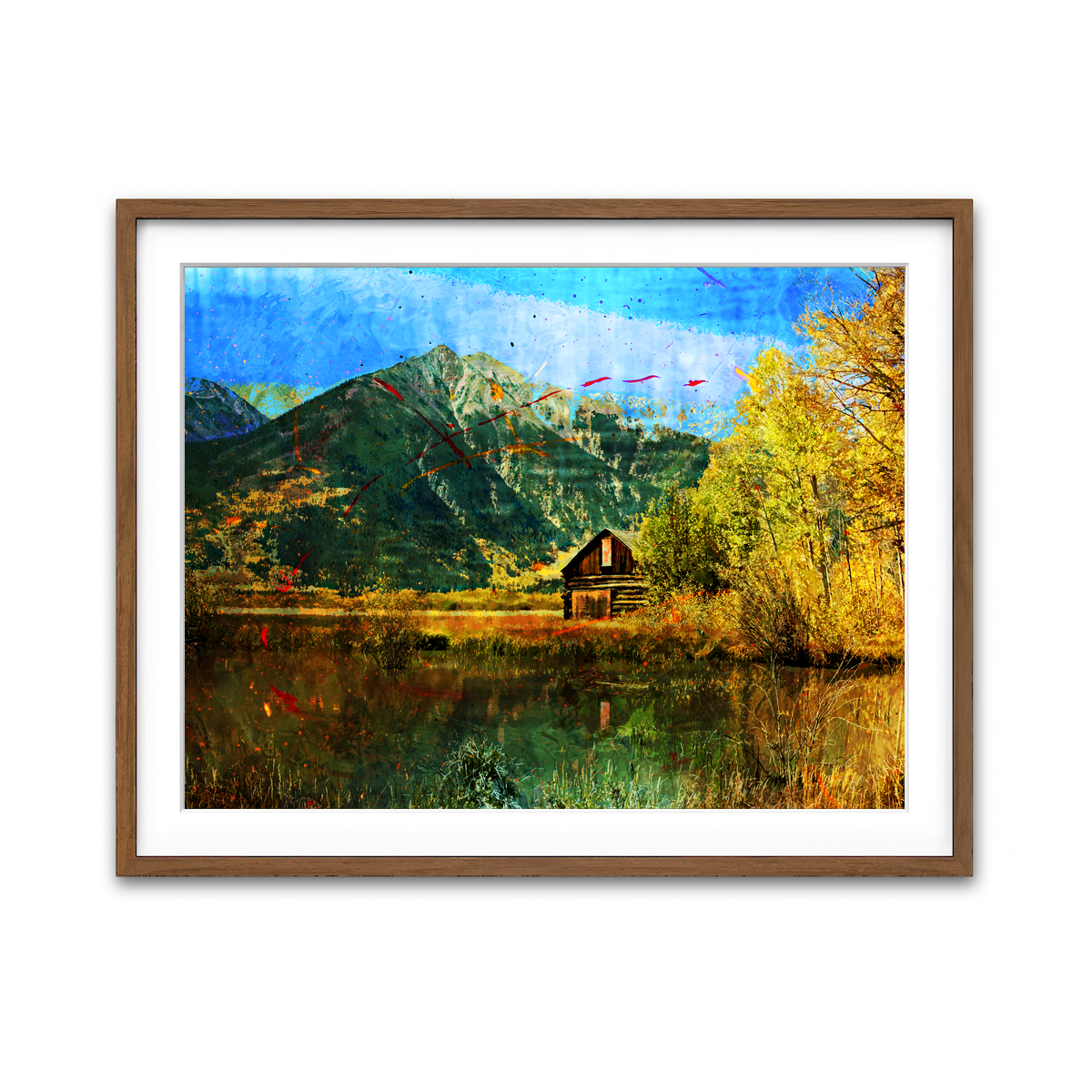 Framed Print 4x3 Walnut