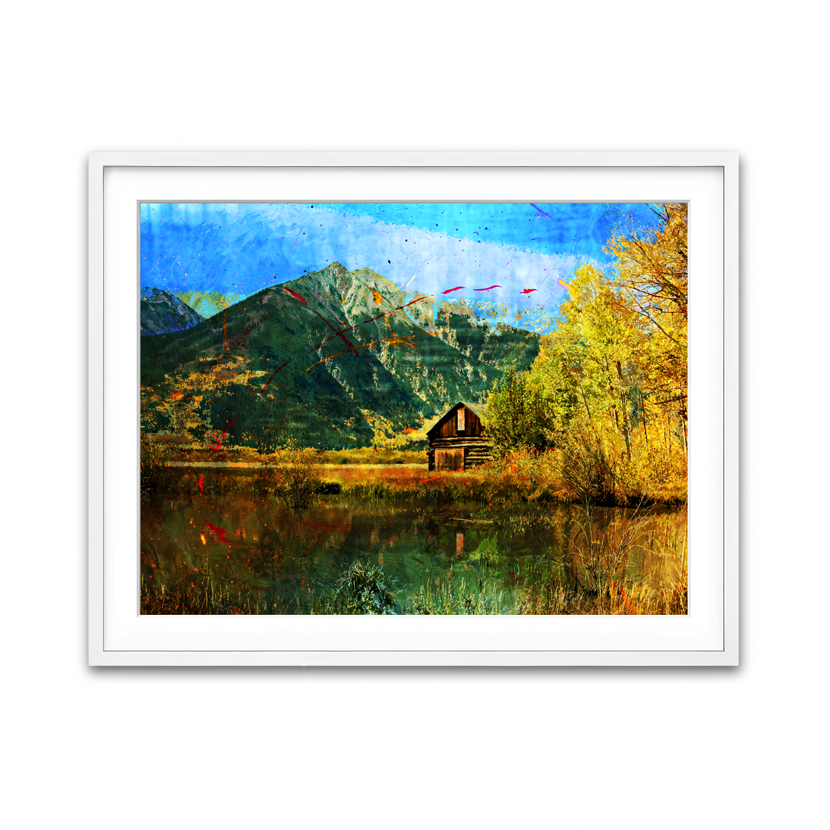Framed Print 4x3 White