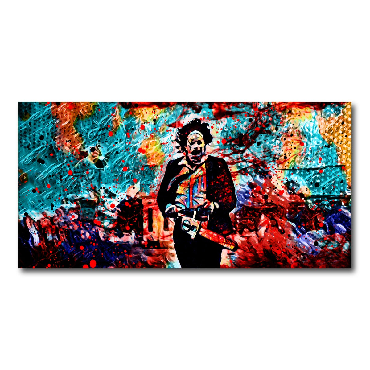 AUTO-MOCKUP WHITE | Abstract Leatherface | 1 Piece | Gallery Wrap Canvas | group=2x1