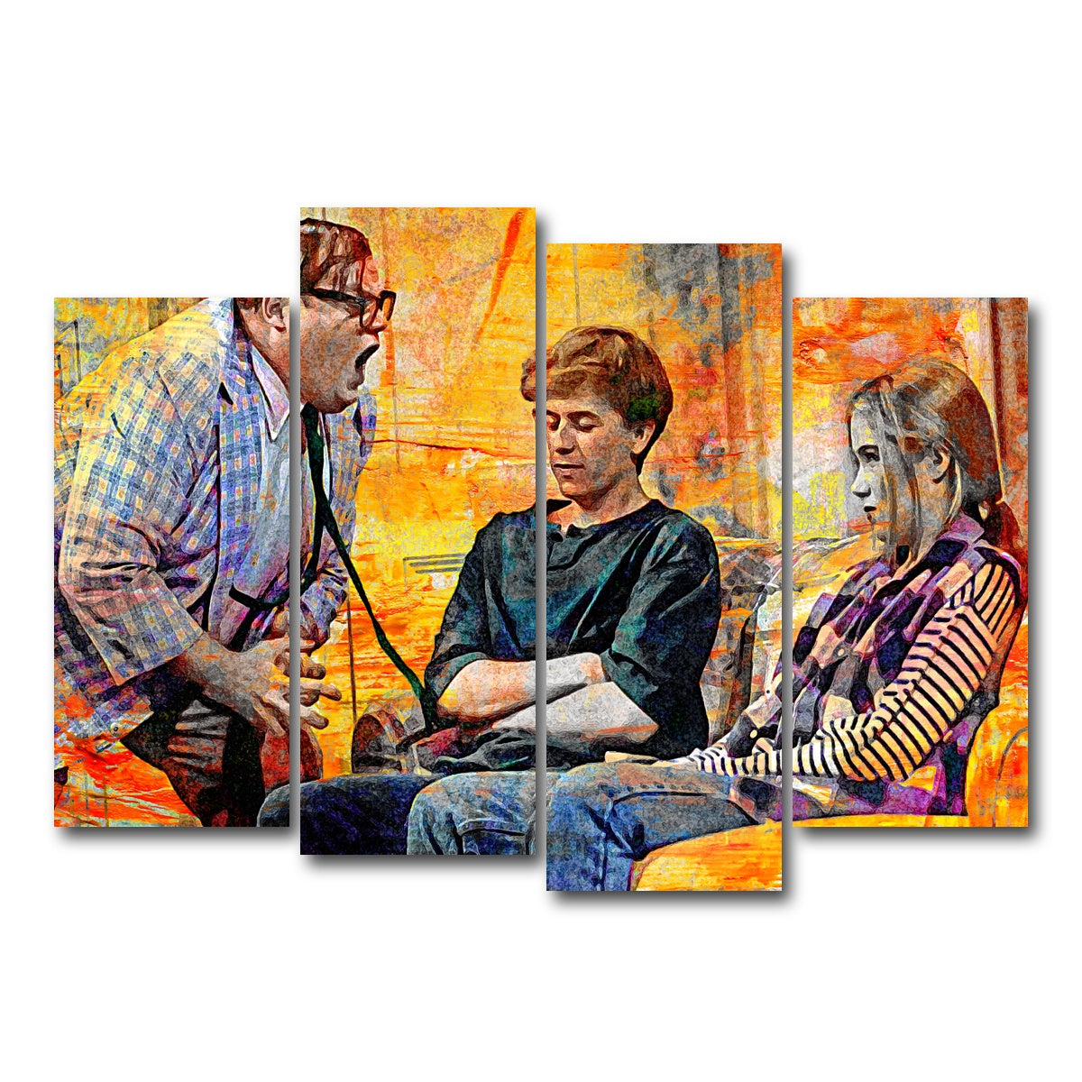AUTO-MOCKUP WHITE | Abstract Matt Foley | 4 Piece | Gallery Wrap Canvas | group=4_normal