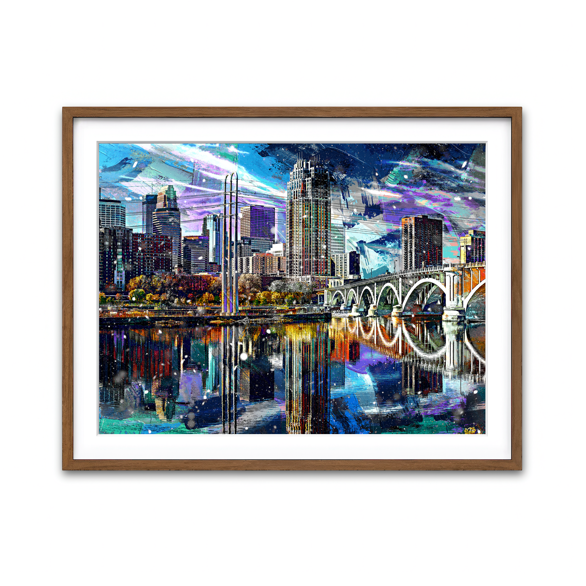 Framed Print 4x3 Walnut