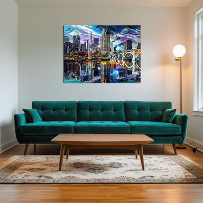 AUTO-MOCKUP ROOM | Abstract Minneapolis Skyline