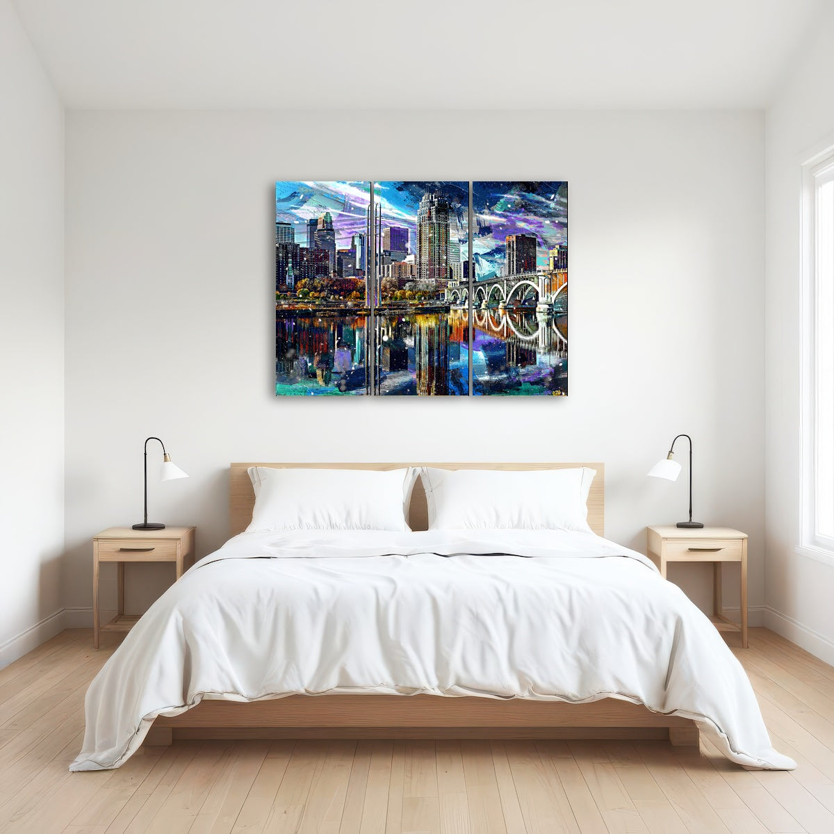 AUTO-MOCKUP ROOM | Abstract Minneapolis Skyline