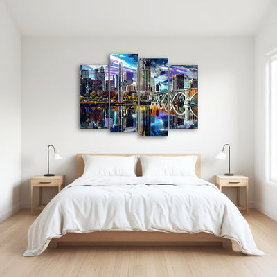 AUTO-MOCKUP ROOM | Abstract Minneapolis Skyline