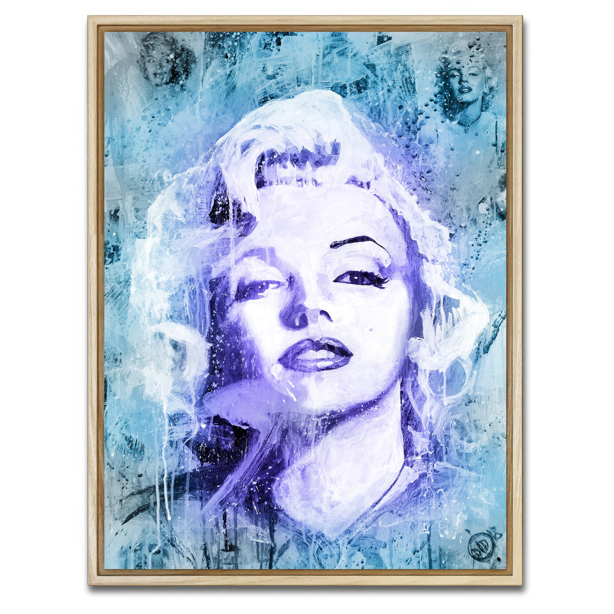 AUTO-MOCKUP WHITE | Abstract Monroe | 1 Piece | Natural Framed Canvas | group=3x4