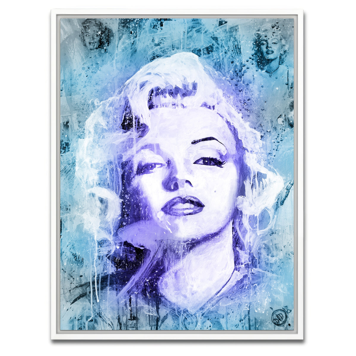 AUTO-MOCKUP WHITE | Abstract Monroe | 1 Piece | White Framed Canvas | group=3x4