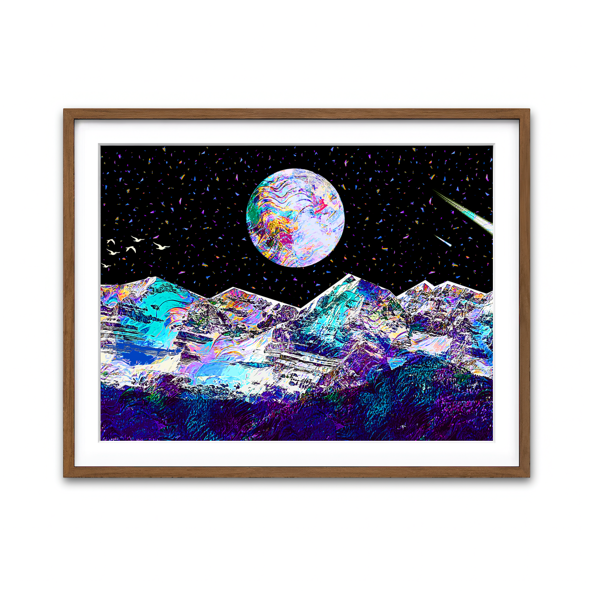 Framed Print 4x3 Walnut