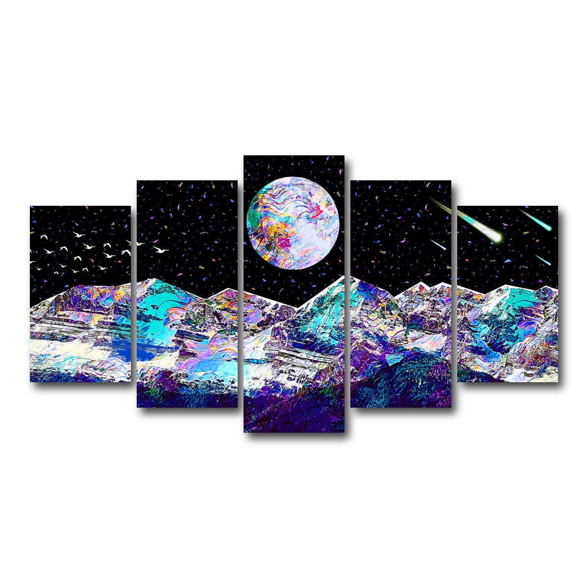 AUTO-MOCKUP WHITE | Abstract Moon | 5 Piece | Gallery Wrap Canvas | group=5_normal