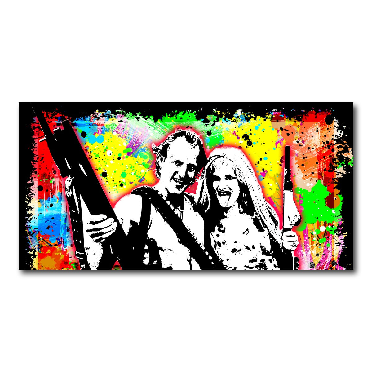AUTO-MOCKUP WHITE | Abstract Natural Born Killers | 1 Piece | Gallery Wrap Canvas | group=2x1