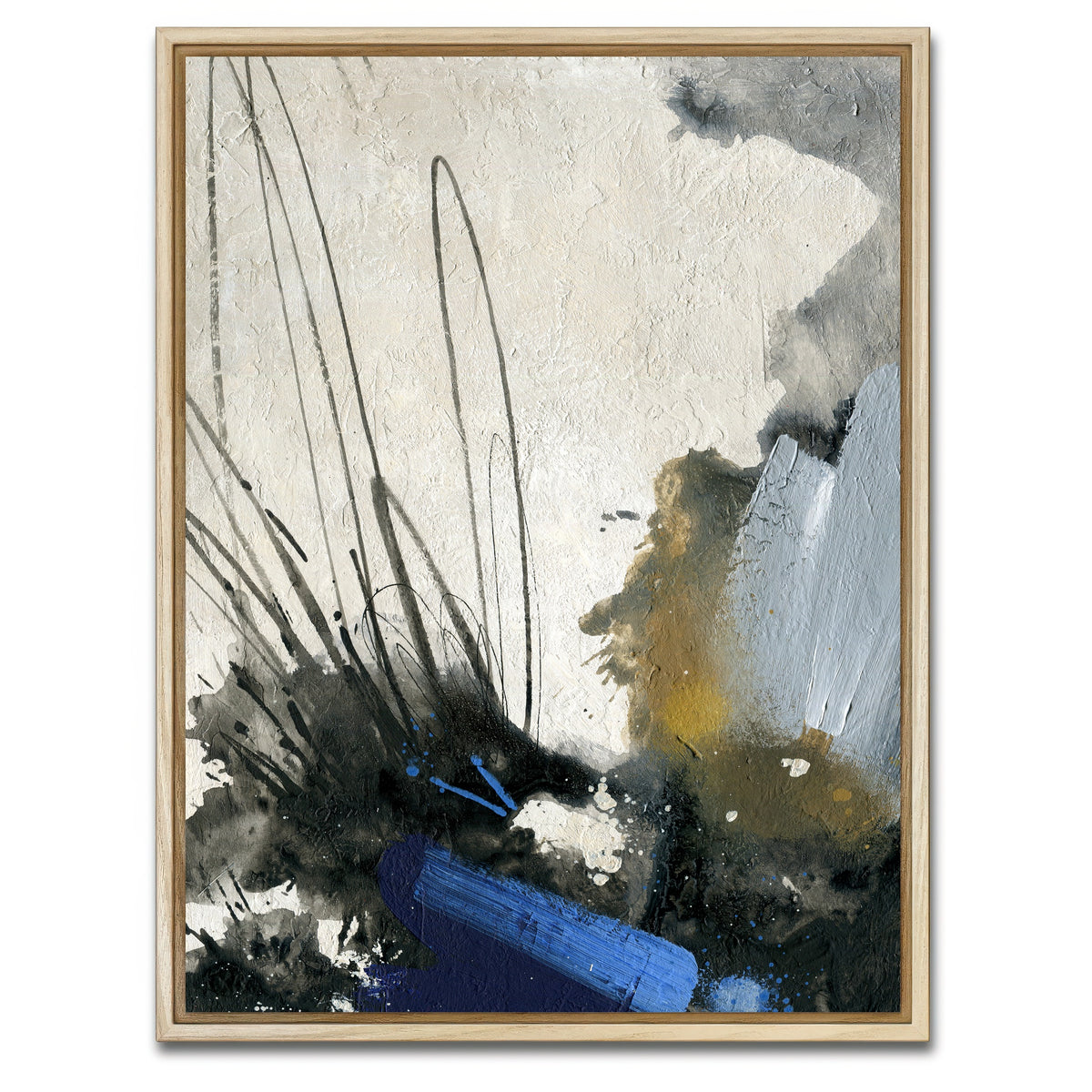 AUTO-MOCKUP WHITE | Abstract Paint Splash | 1 Piece | Natural Framed Canvas | group=3x4