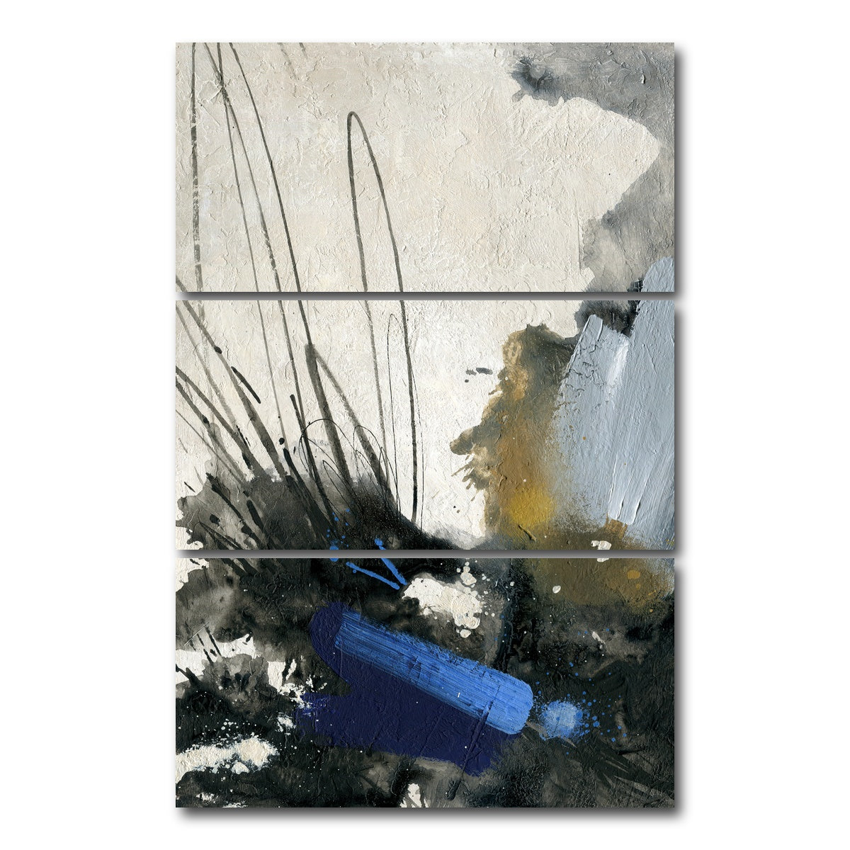 AUTO-MOCKUP WHITE | Abstract Paint Splash | 3 Piece | Gallery Wrap Canvas | group=12x24_stacked