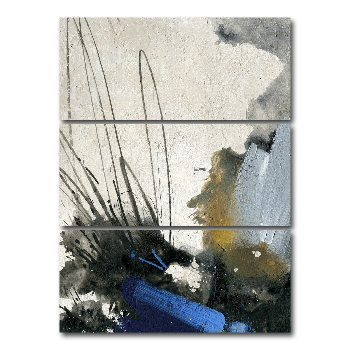 AUTO-MOCKUP WHITE | Abstract Paint Splash | 3 Piece | Gallery Wrap Canvas | group=8x18_stacked