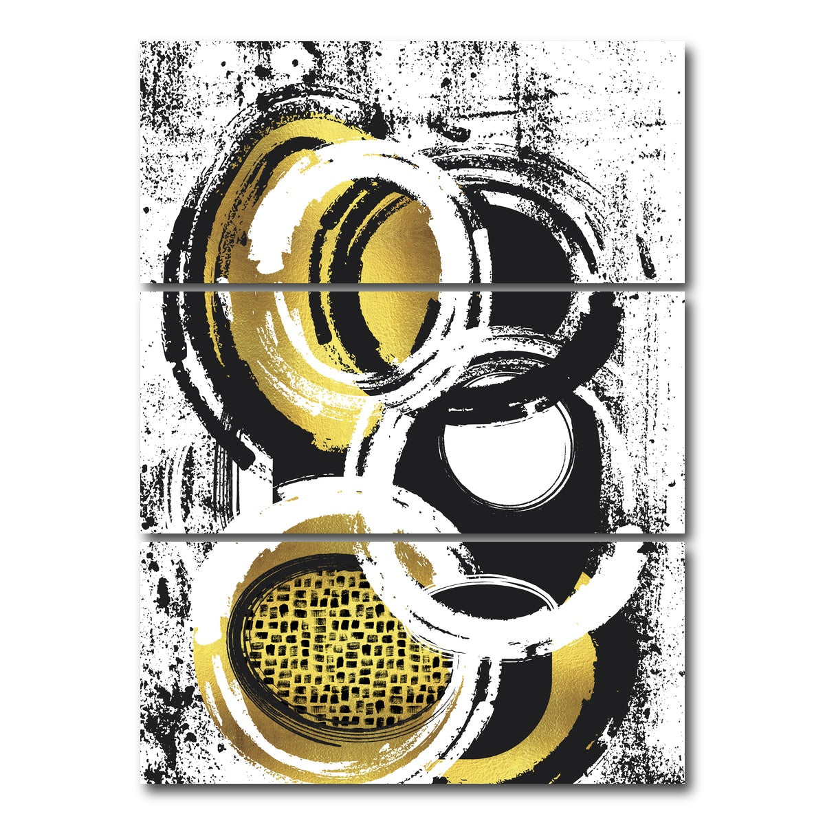 AUTO-MOCKUP WHITE | Abstract Painting No. 2 | 3 Piece | Gallery Wrap Canvas | group=8x18_stacked