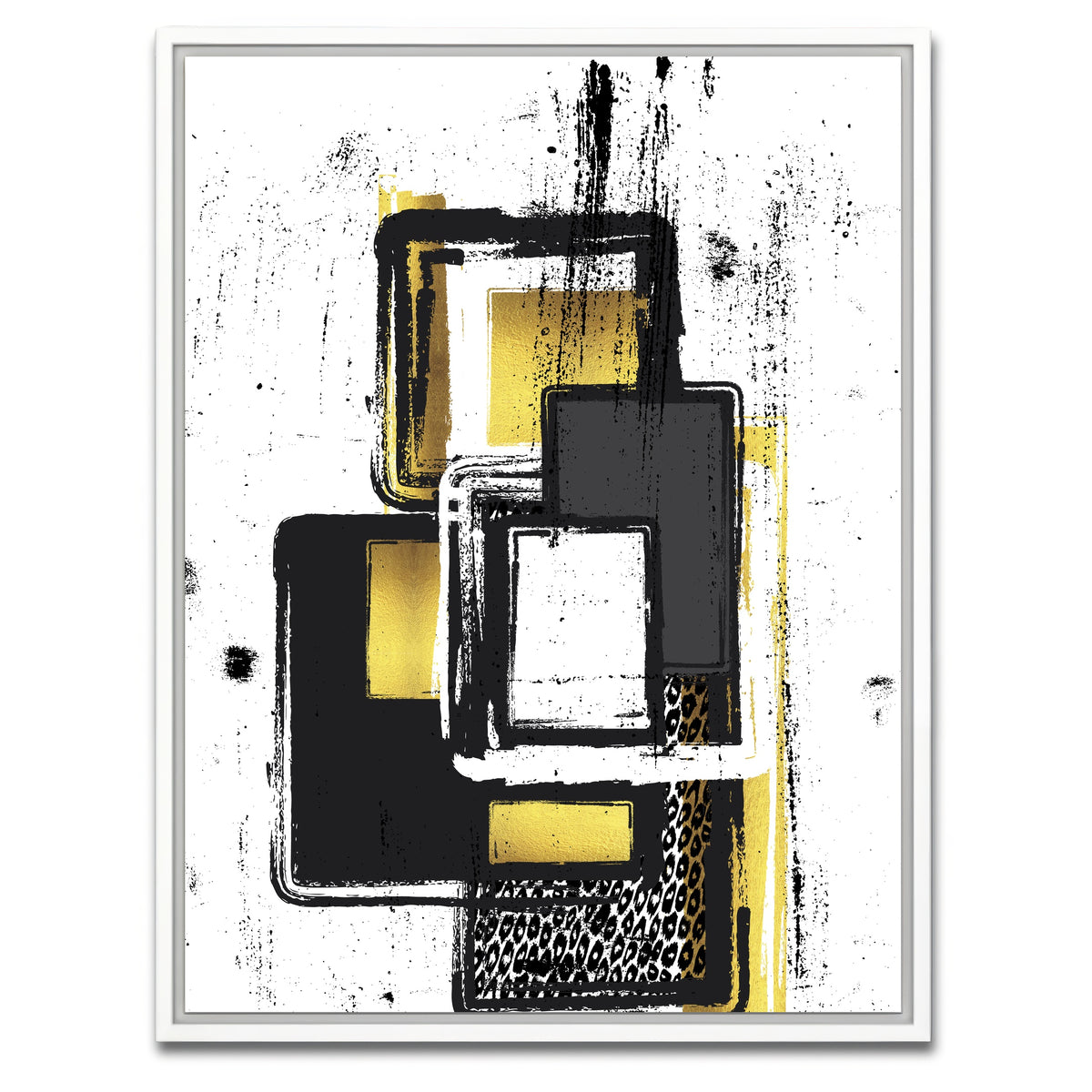 AUTO-MOCKUP WHITE | Abstract Painting No. 3 | 1 Piece | White Framed Canvas | group=3x4