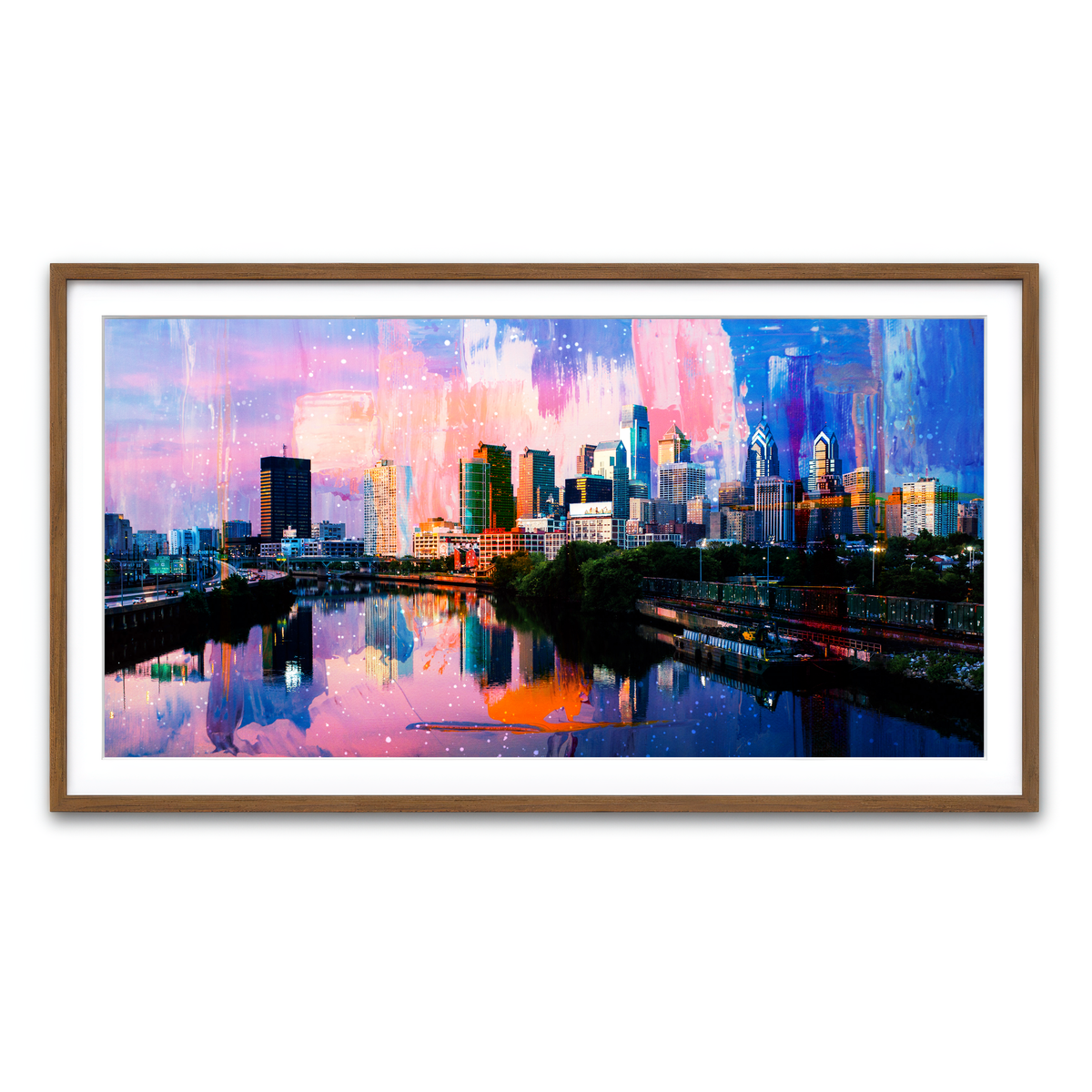 Framed Print 2x1 Walnut
