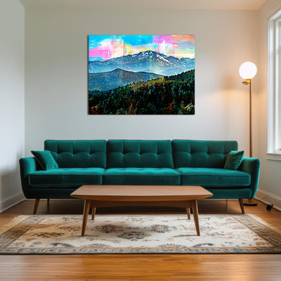 AUTO-MOCKUP ROOM | Abstract Pikes Peak