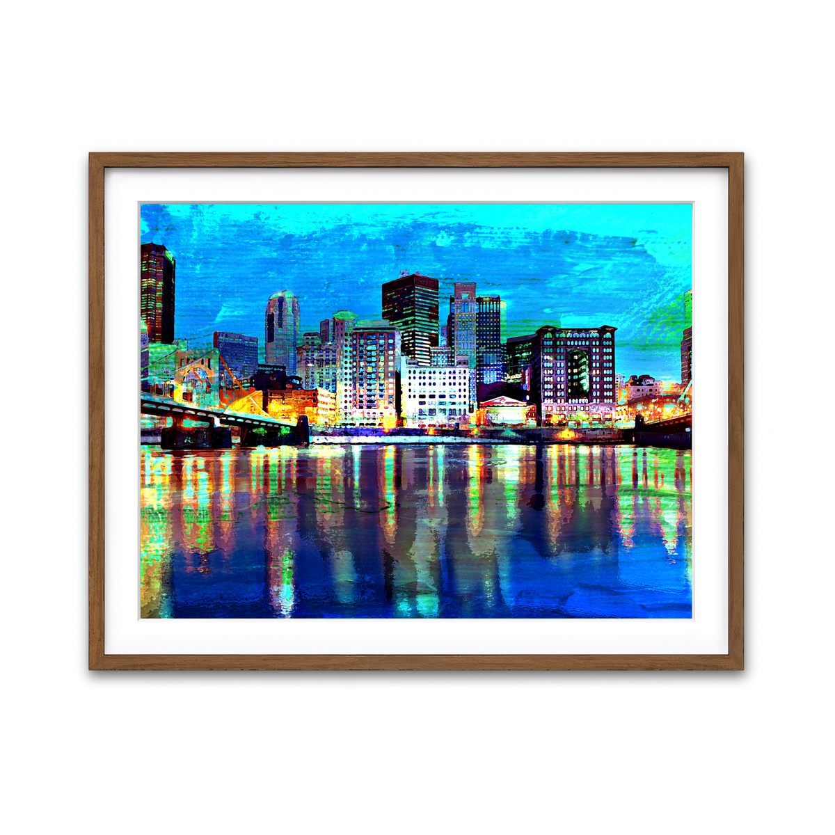 Framed Print 4x3 Walnut