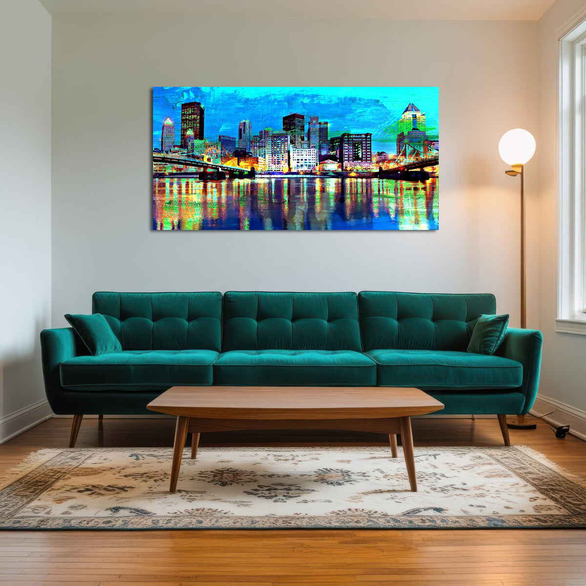 AUTO-MOCKUP ROOM | Abstract Pittsburgh At Night