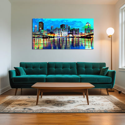 AUTO-MOCKUP ROOM | Abstract Pittsburgh At Night