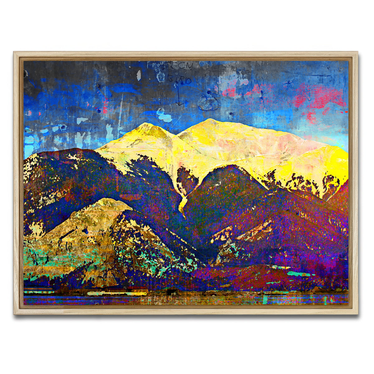 AUTO-MOCKUP WHITE | Abstract Princeton | 1 Piece | Natural Framed Canvas | group=4x3