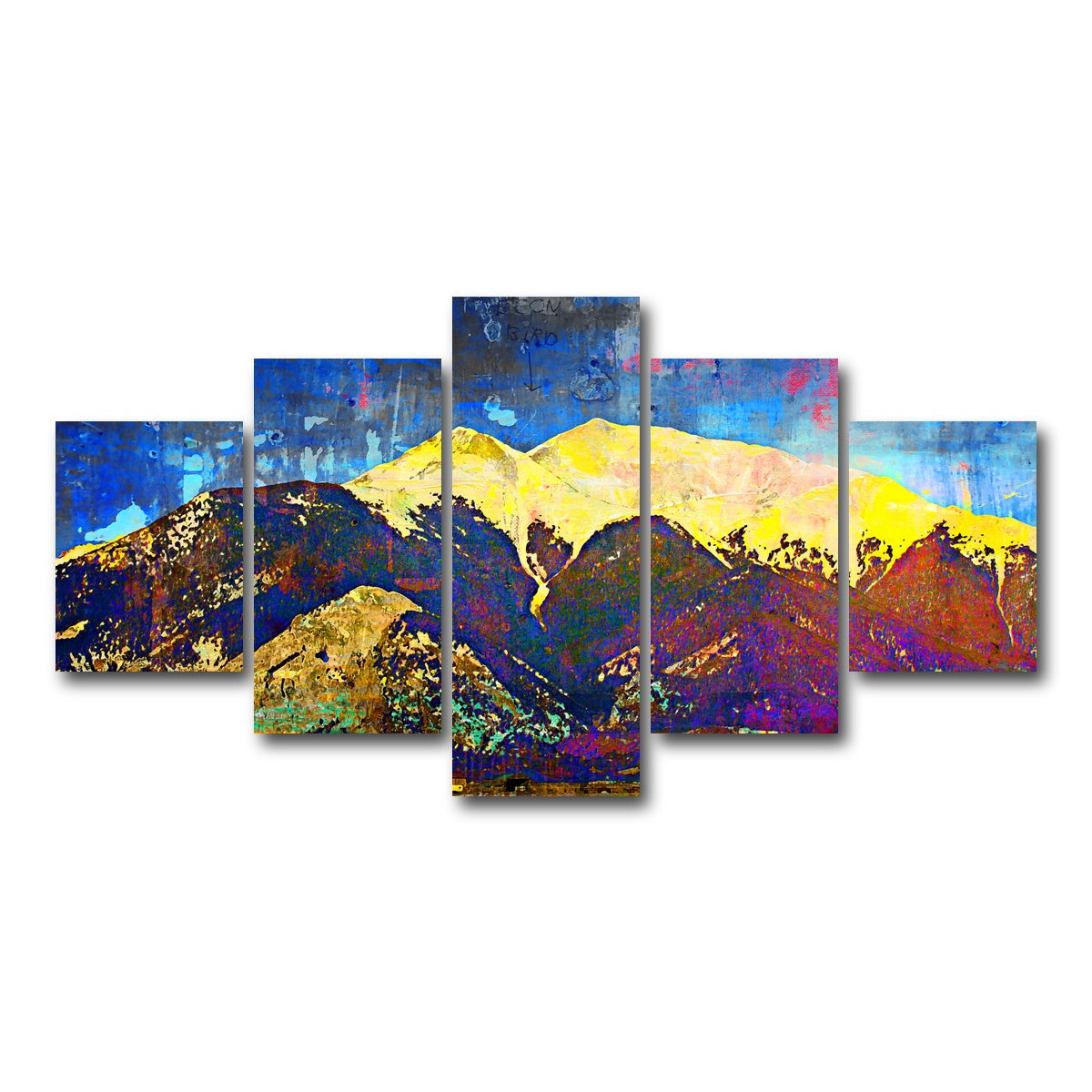 AUTO-MOCKUP WHITE | Abstract Princeton | 5 Piece | Gallery Wrap Canvas | group=5_short