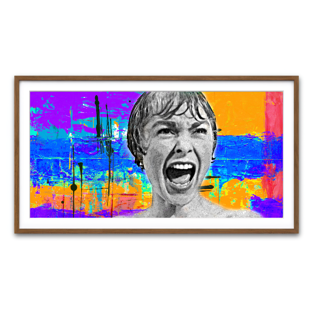 Framed Print 2x1 Walnut