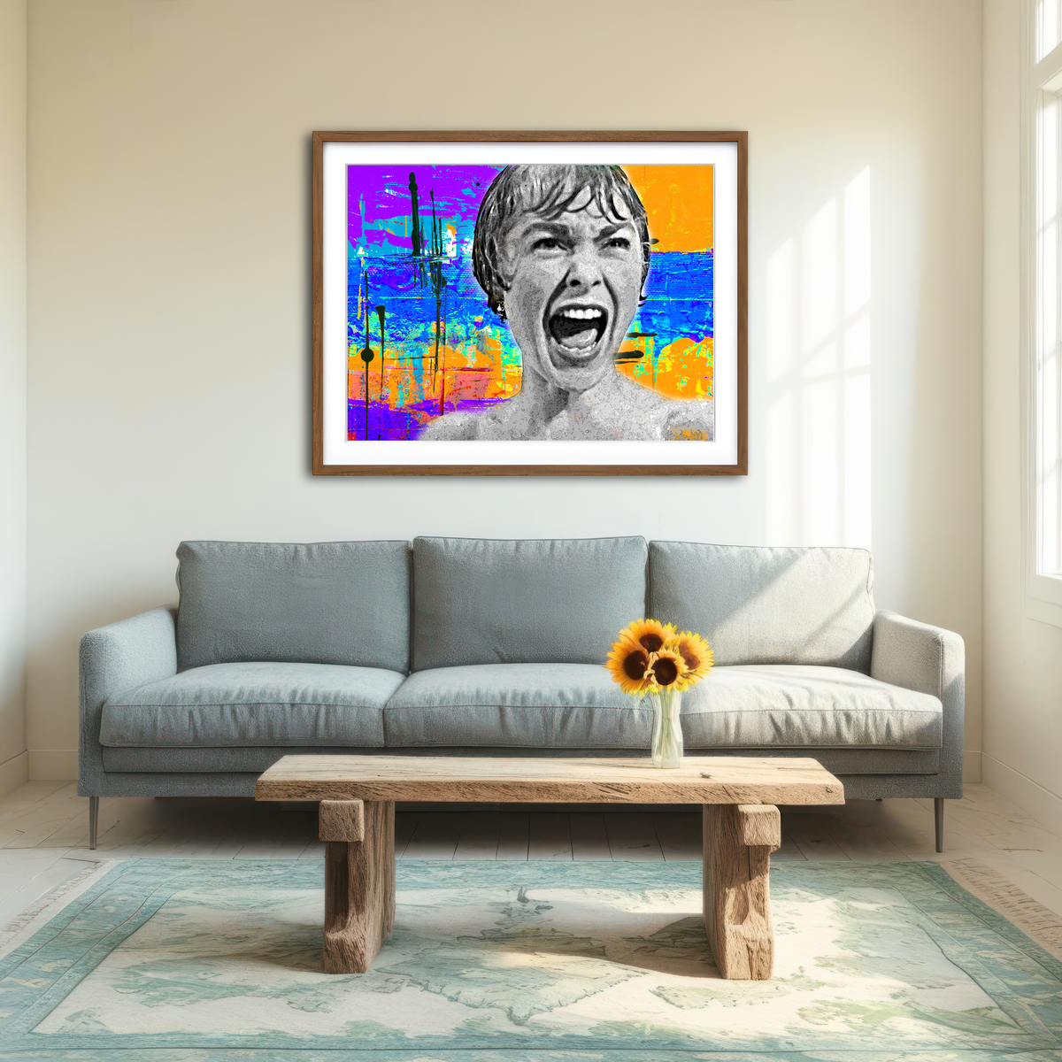 AUTO-MOCKUP ROOM | Abstract Psycho Wall Art