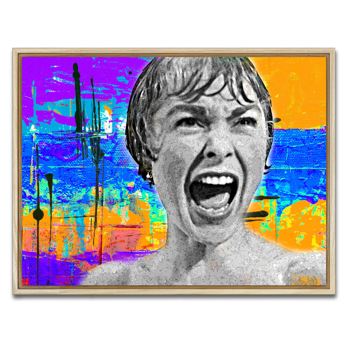 AUTO-MOCKUP WHITE | Abstract Psycho | 1 Piece | Natural Framed Canvas | group=4x3