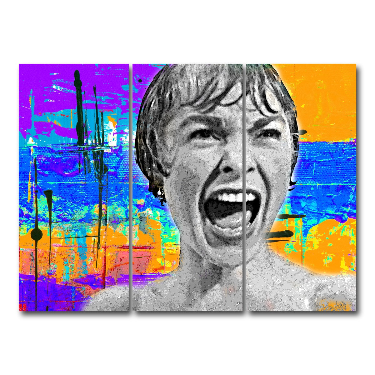 AUTO-MOCKUP WHITE | Abstract Psycho | 3 Piece | Gallery Wrap Canvas | group=8x18