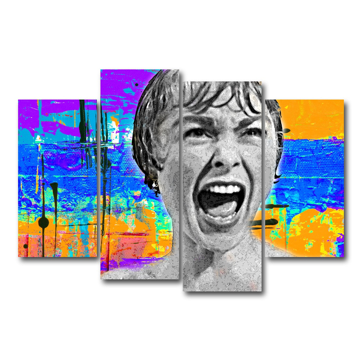 AUTO-MOCKUP WHITE | Abstract Psycho | 4 Piece | Gallery Wrap Canvas | group=4_short