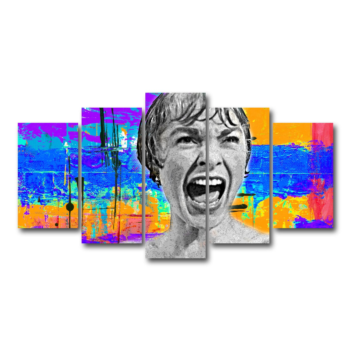 AUTO-MOCKUP WHITE | Abstract Psycho | 5 Piece | Gallery Wrap Canvas | group=5_normal