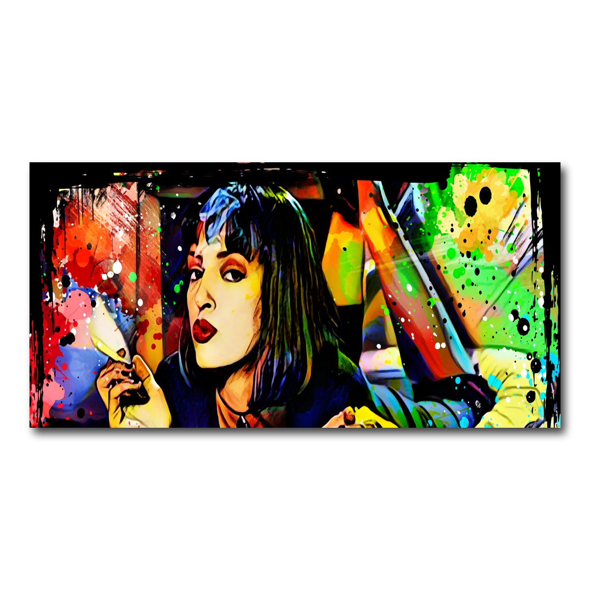 AUTO-MOCKUP WHITE | Abstract Pulp Fiction | 1 Piece | Gallery Wrap Canvas | group=2x1