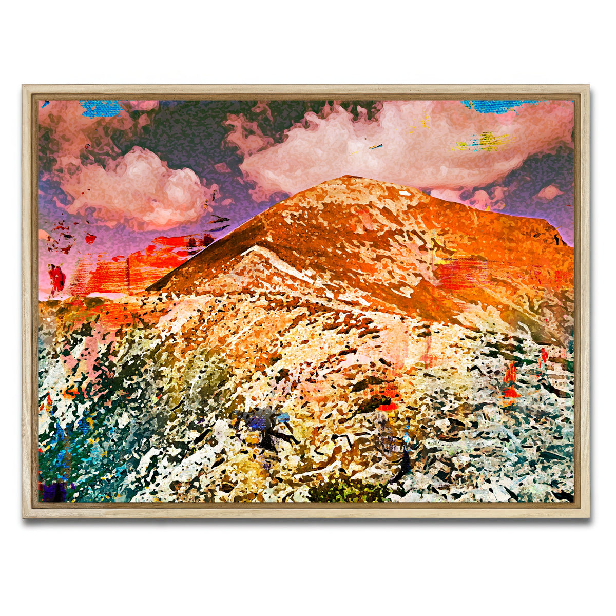 AUTO-MOCKUP WHITE | Abstract Quandary | 1 Piece | Natural Framed Canvas | group=4x3