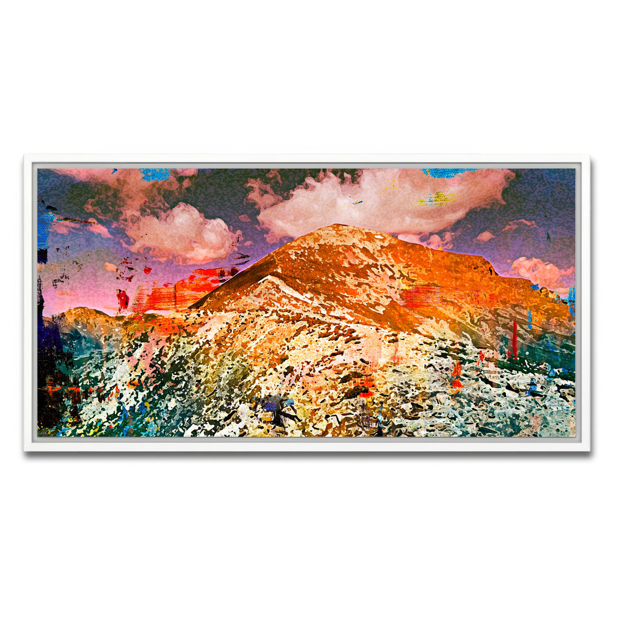 AUTO-MOCKUP WHITE | Abstract Quandary | 1 Piece | White Framed Canvas | group=2x1