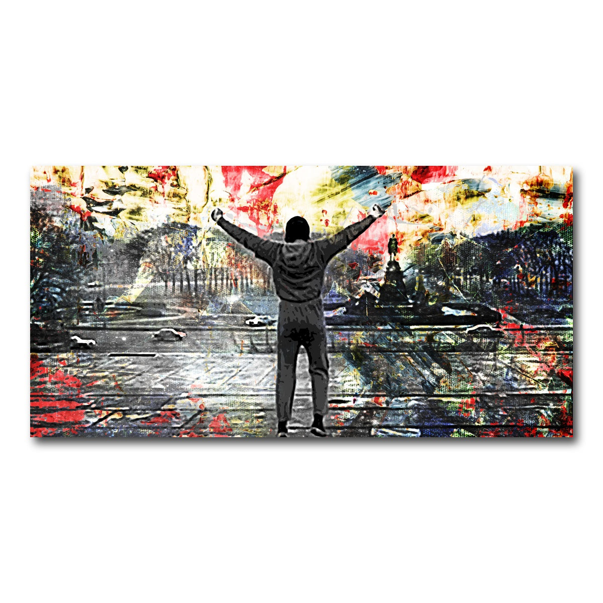 AUTO-MOCKUP WHITE | Abstract Rocky | 1 Piece | Gallery Wrapped | group=2x1