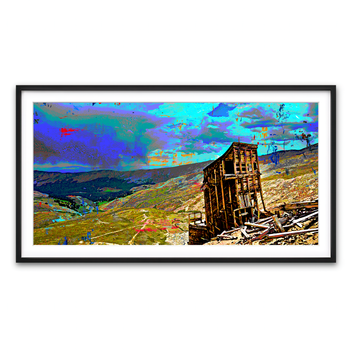 Framed Print 2x1 Black