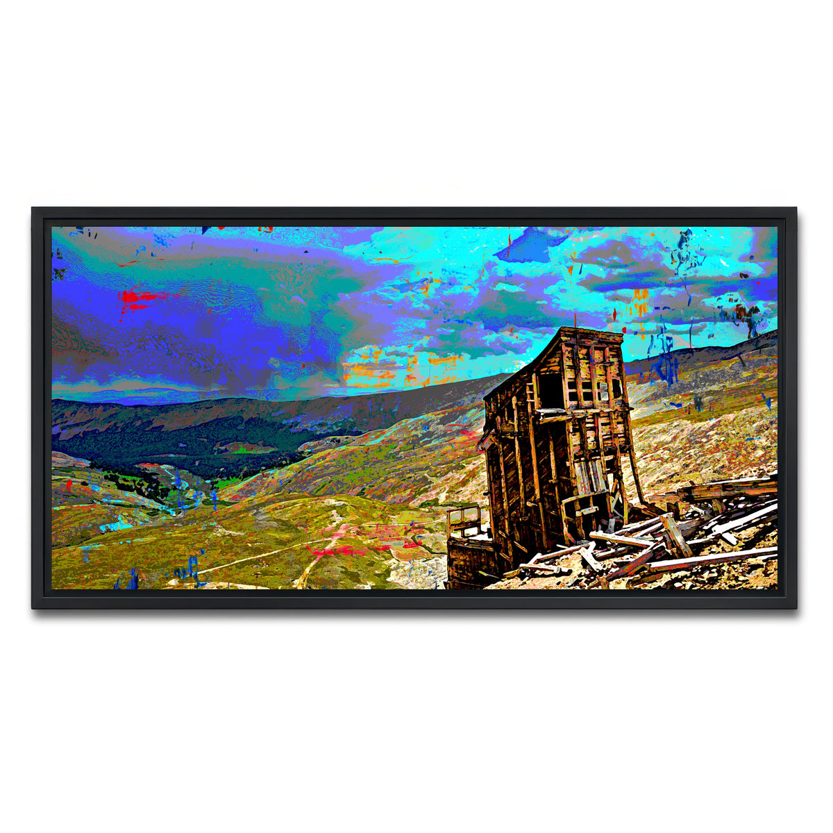 AUTO-MOCKUP WHITE | Abstract Sherman | 1 Piece | Black Framed Canvas | group=2x1