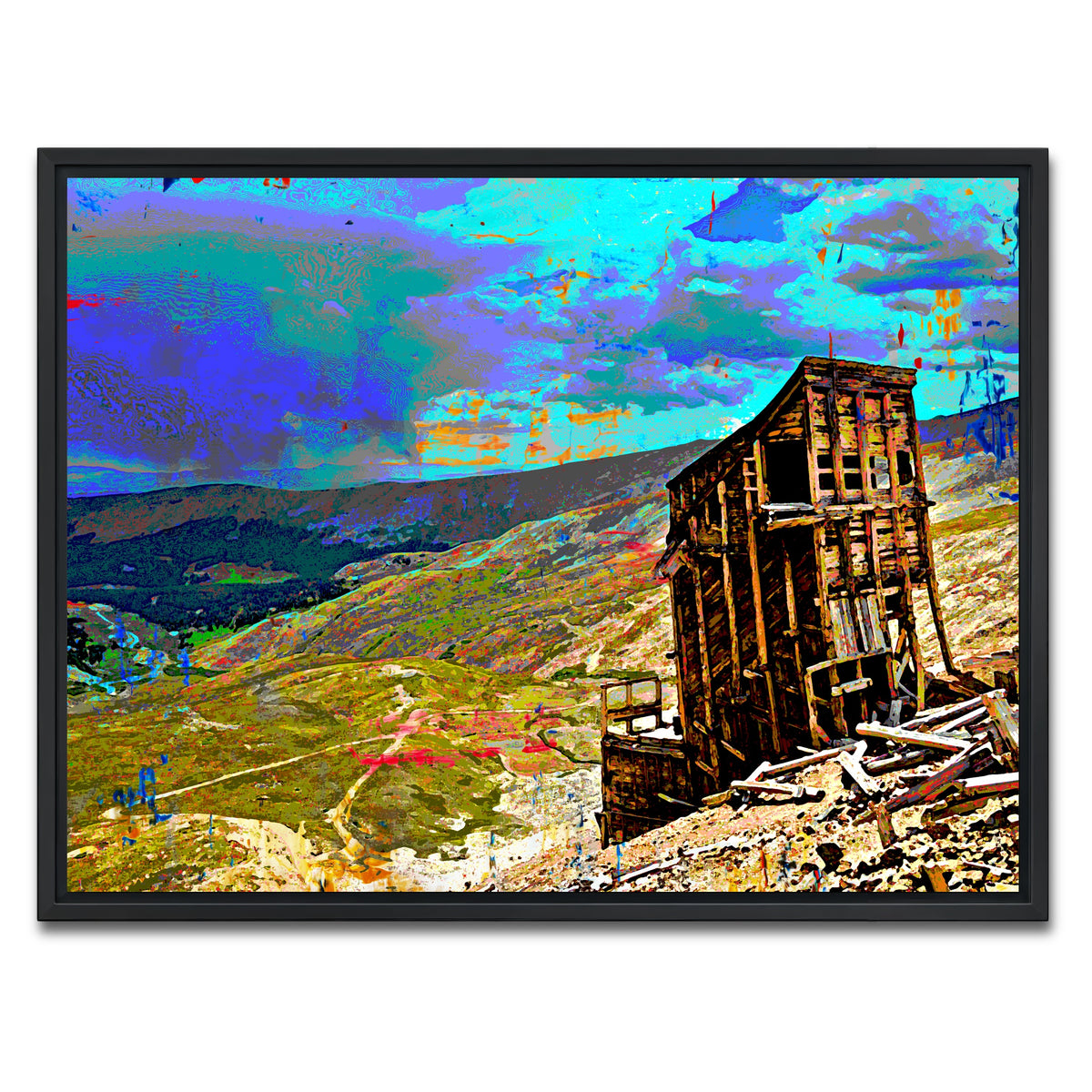 AUTO-MOCKUP WHITE | Abstract Sherman | 1 Piece | Black Framed Canvas | group=4x3