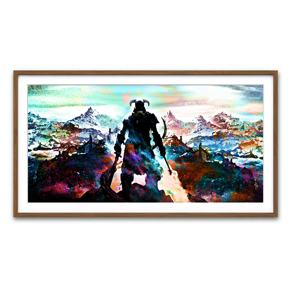 Framed Print 2x1 Walnut