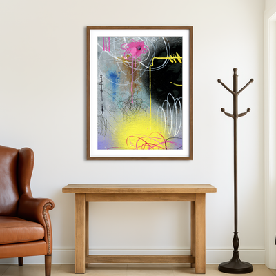 AUTO-MOCKUP ROOM | Abstract Smile Wall Art